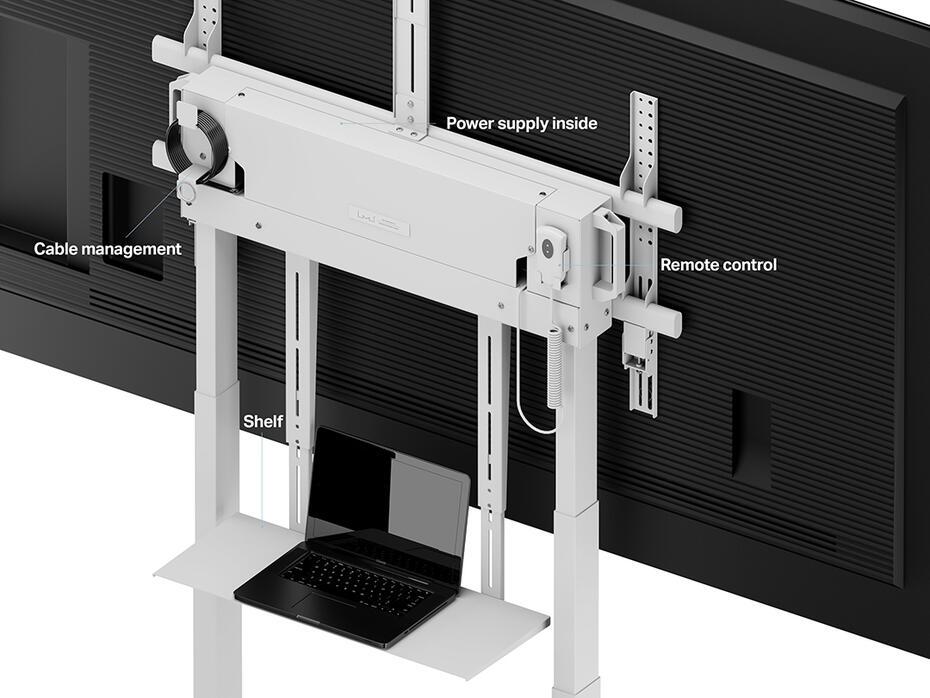 Suporte Motorizado M Floorstand XL 150Kg White