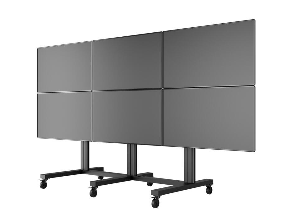 M Public Video Wall Stand 6-Screens 40-55