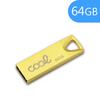 Pen Drive USB x64 GB 2.0 COOL Metal Chave Ouro