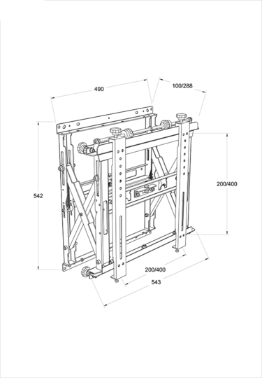 M Public Video Wall Mount Push HD