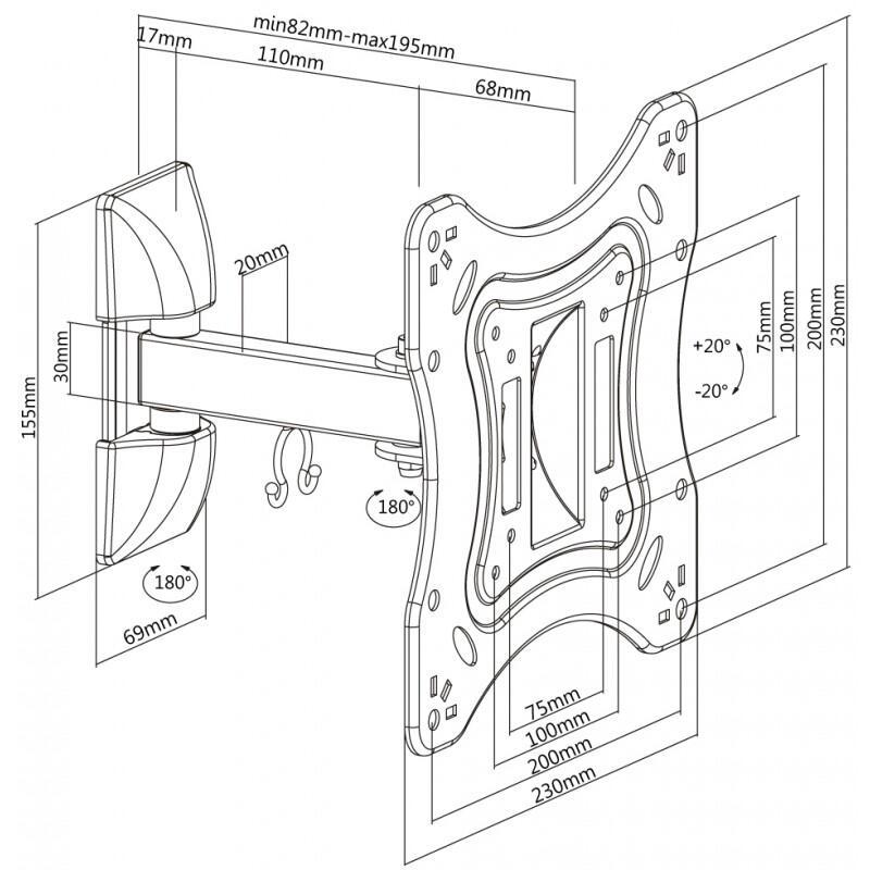 Suporte TV FLEXO 42-2020T2