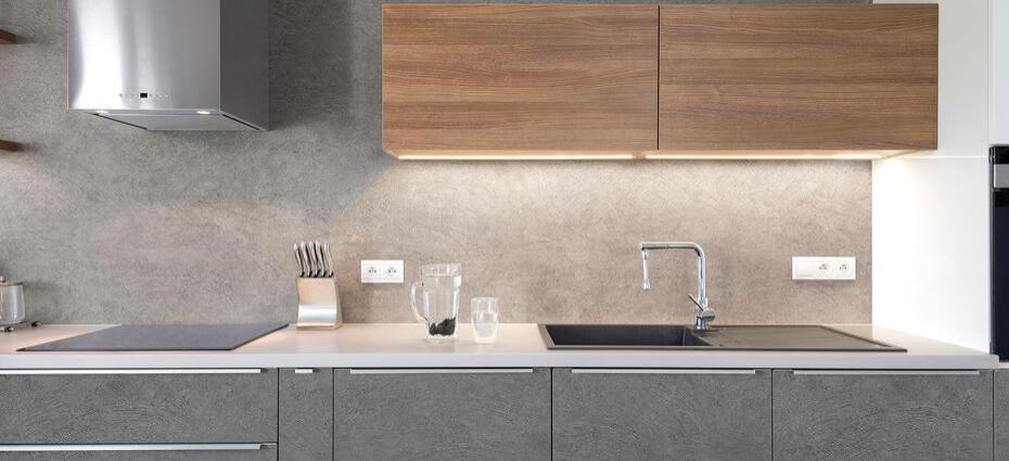 Vinil Design de interiores NE24 Light Grey Concrete Plaster