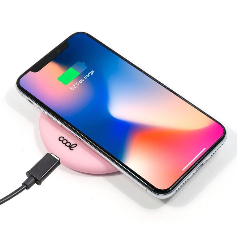 Carregador Smartphones Wireless Qi COOL Rosa