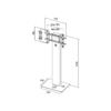 Suporte Display M Pro Series Enclosure 65 Kiosk Alto Brilho Black