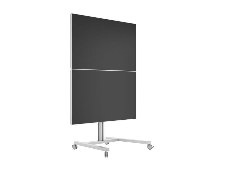 M Display Stand 180 Dual Vertical Silver