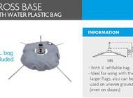 CROSS BASE WITH WATER PLASTIC BAG