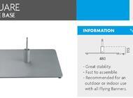 SQUARE PLATE BASE