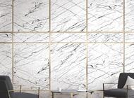 Vinil Design de interiores Cover Styl' NE72 Black stripes white marble