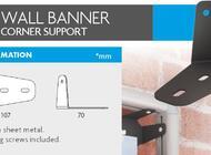 WALL BANNER CORNER SUPPORT