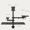 Suporte de Mesa para 2 Ecrãs 17-32 TQPM0003