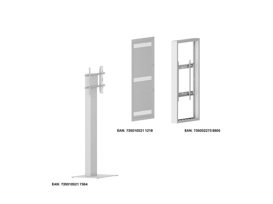 Suporte Display M Pro Series Enclosure 55 Kiosk Alto Brilho White