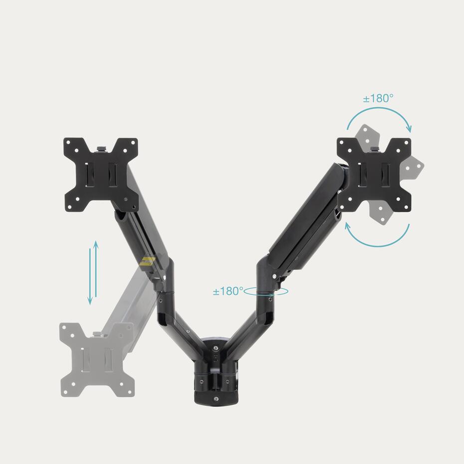 Suporte de Parede para 2 Ecrãs 13-34 LP1434TNR-B