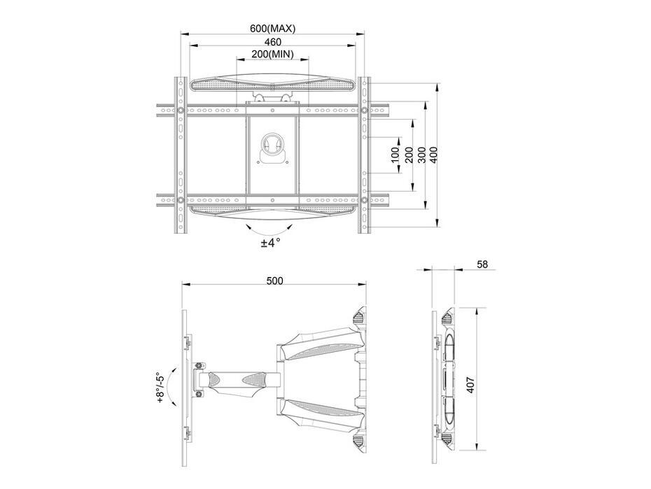 M VESA Flexarm XL Full Motion Dual