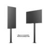 M Display Stand 180 Single Black Floormount