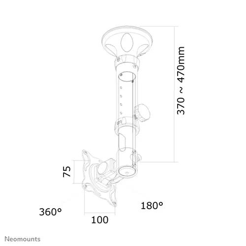 Suporte de teto FPMA-C025BLACK para monitor 10-30