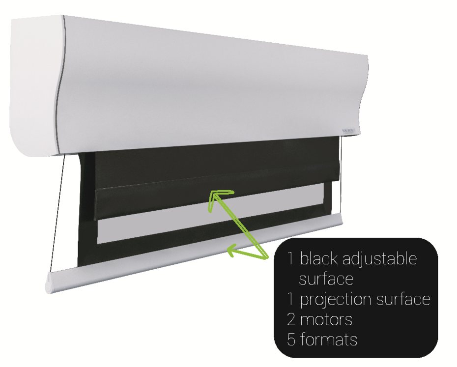 Tela Screenline Wave Multiformat 224cm