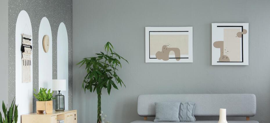 Vinil Design de interiores NG02 Spotted Cement Grey