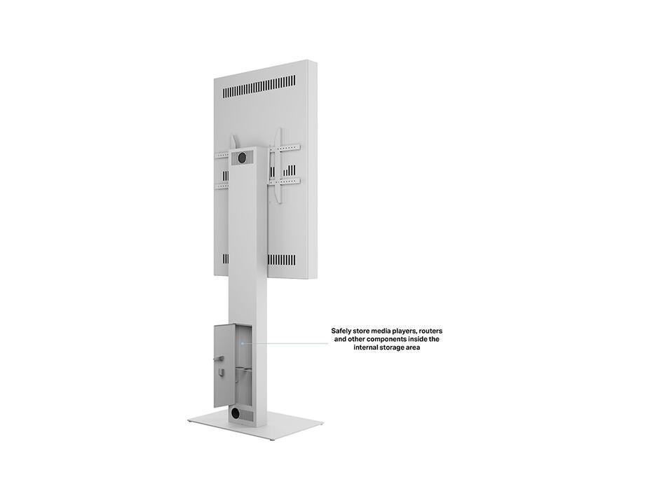 Suporte Display M Pro Series Enclosure 55 Kiosk Alto Brilho White