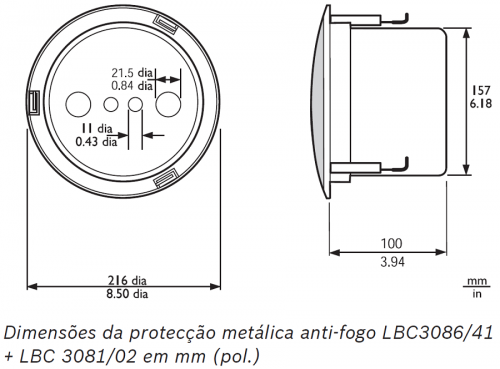 Altifalante de Tecto 6 W LBC3086/41