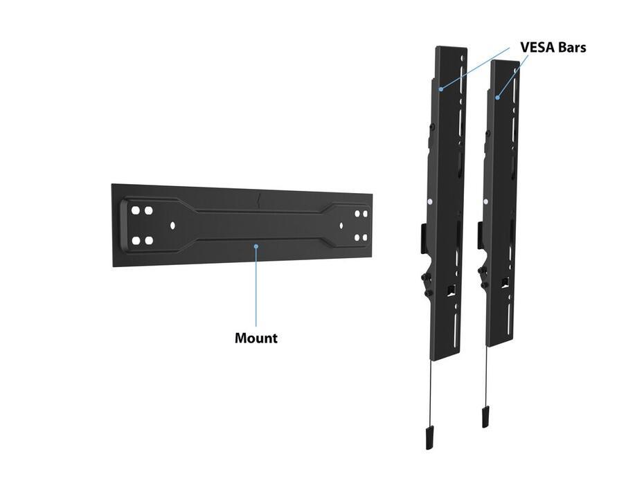 M VESA Wallmount Super Slim Tilt 400