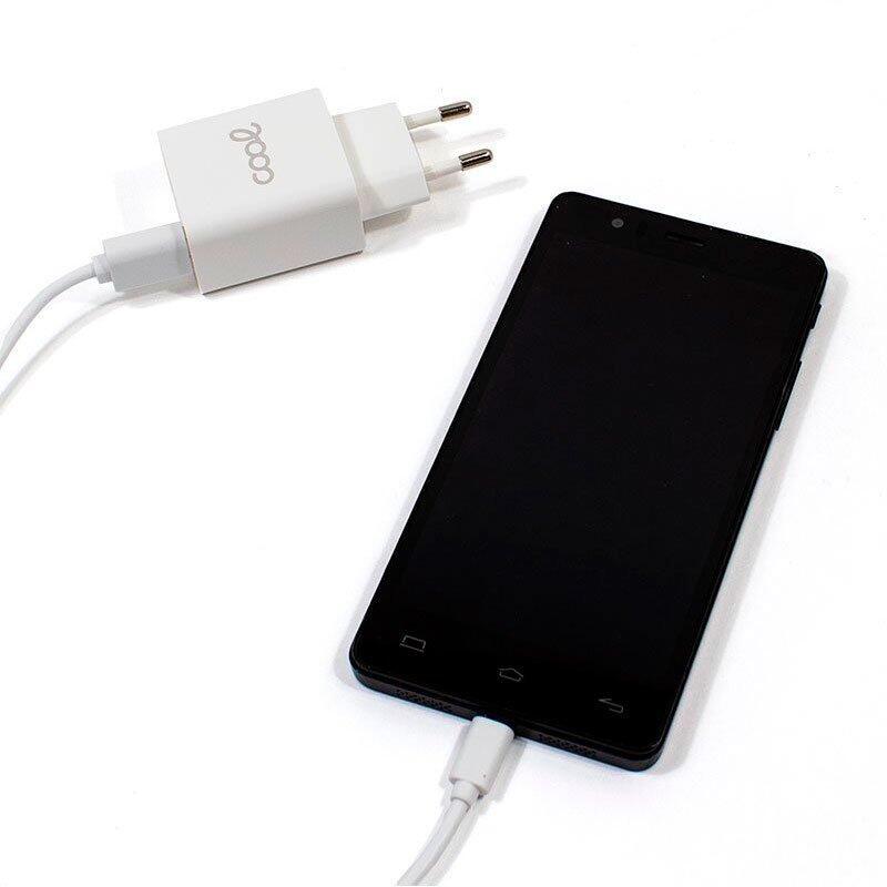 Carregador Tipo-C Universal 3A COOL Kit 2 em 1 Branco