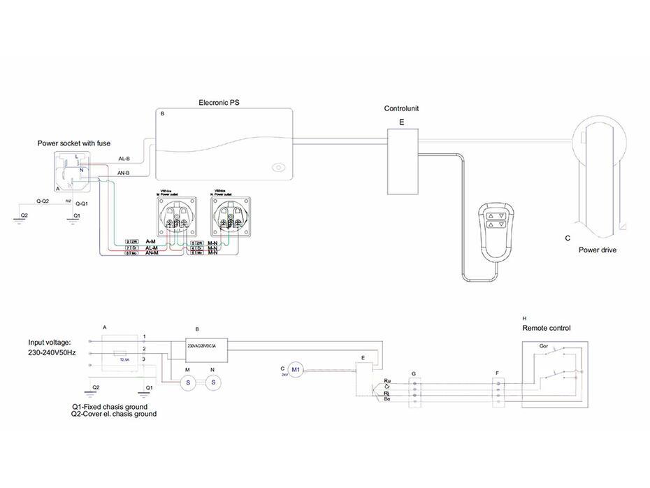 Suporte motorizado Public Floorstand 160kg Black SD