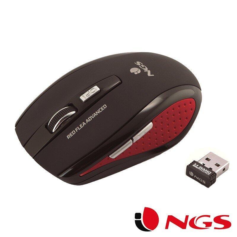 Rato Sem Fio NGS Flea Red Advance