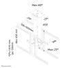 Suporte de teto PLASMA-C100D para monitores 37-75