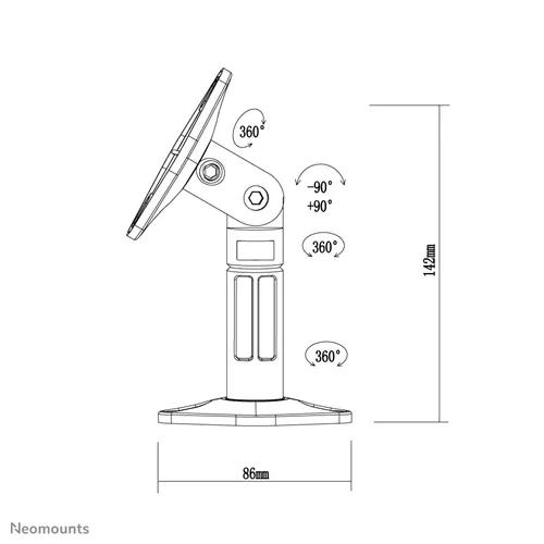 Suporte de colunas Speaker-W100Black 
