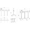 M Public Video Wall Stand 3-screens 40-55
