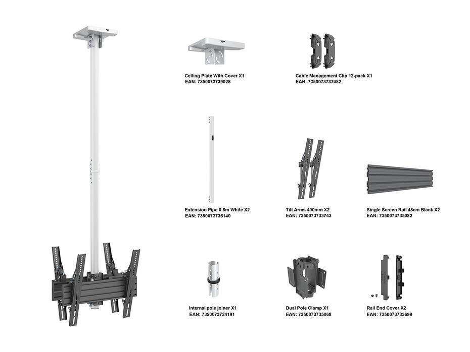 Suporte de teto Pro MBC1UX2 VESA 400