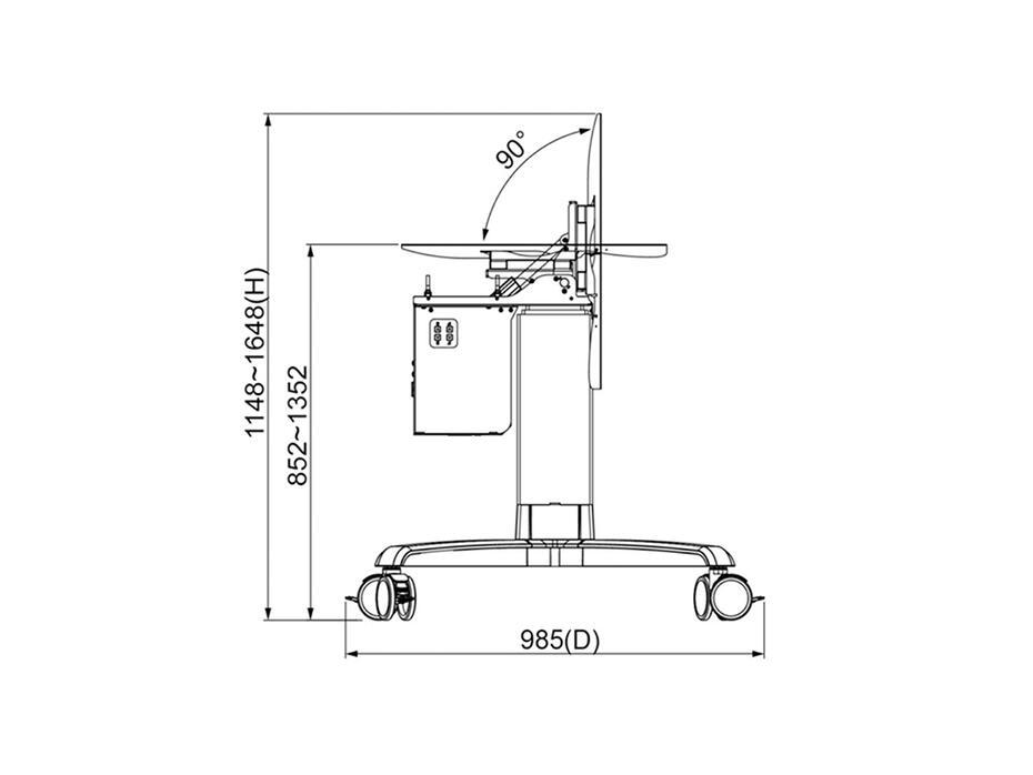 Suporte Motorizado Touch Tilt & Table 120 kg