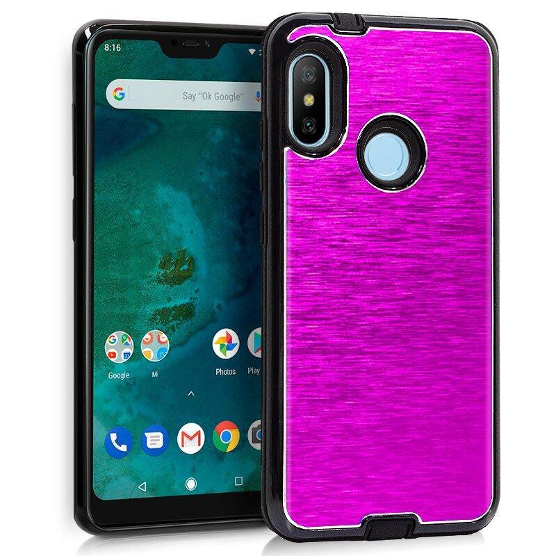 Capa Xiaomi Mi A2 Lite 6 Pro Metal Rosa 4paper