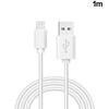 Cabo USB IPhone 5/6/7/8/8 Plus / IPhone X / IPad COOL 1m Branco