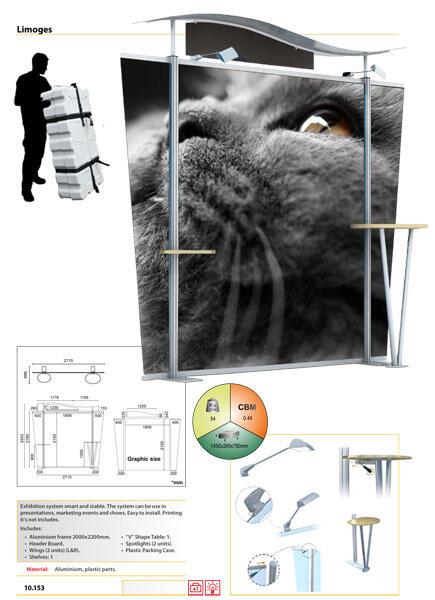 Painel expositor Limoges