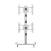 M Display Stand 180 Dual Vertical Silver