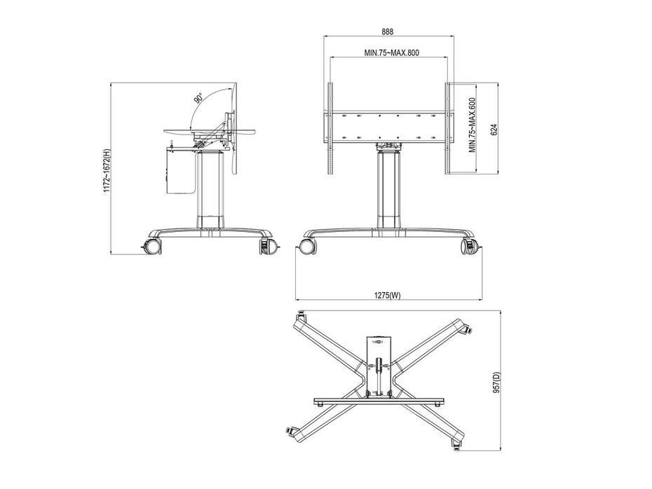 Suporte Motorizado Touch Tilt & Table 120 kg