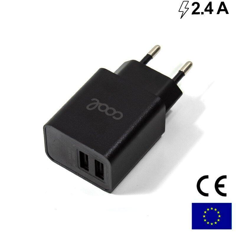 Carregador Universal 2 x USB COOL 2.4A Black