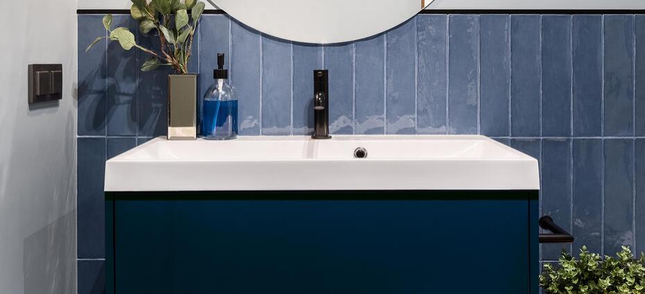 Vinil Design de interiores O2 Royal Blue Velvet Grain