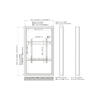 Suporte Display M Pro Series Enclosure 55 Kiosk Alto Brilho Black