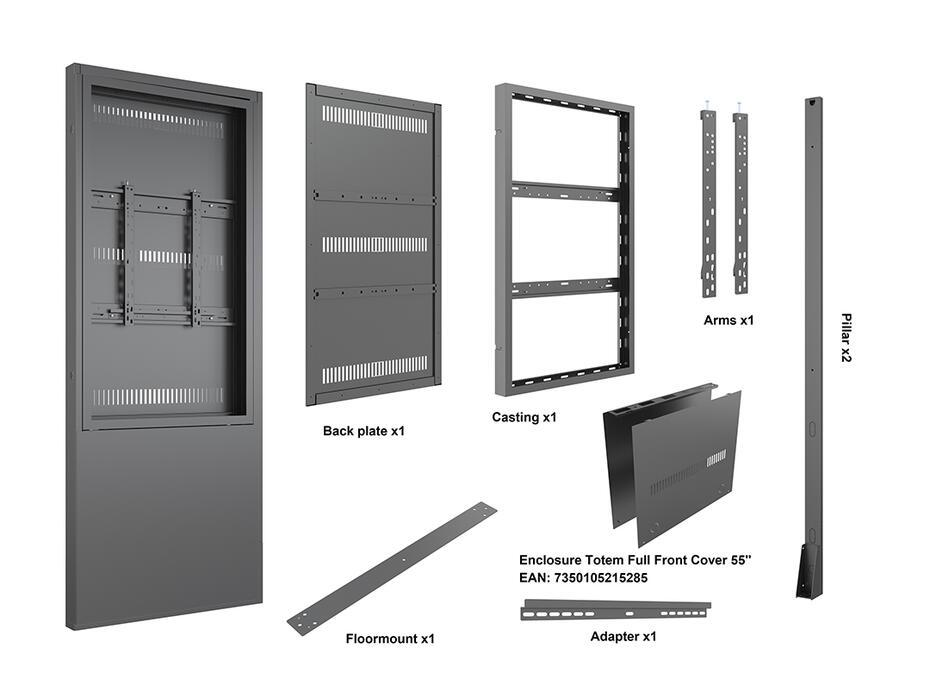 Totem M Pro Series Enclosure 55 Floormount Covered