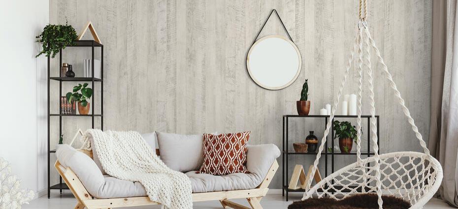 Vinil Design de interiores H10 Light Grey Wood Panel