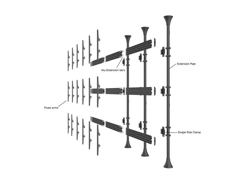 Suporte de chão ao teto Pro MBFC3U