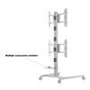 M Display Stand 180 Dual Vertical Silver