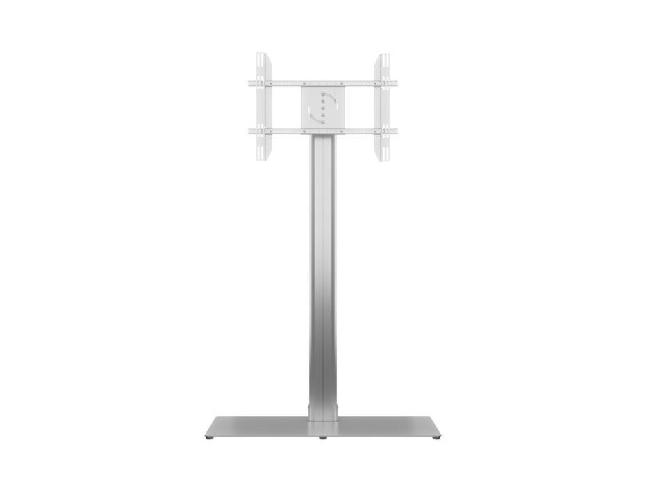 M Public Display Stand 180 HD Single Silver Floorbase