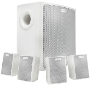 Sistema de Alto-falantes Compact Sound Branco LB6-100S-L