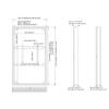 Suporte Display M Pro Series Enclosure 65 Kiosk Alto Brilho Black