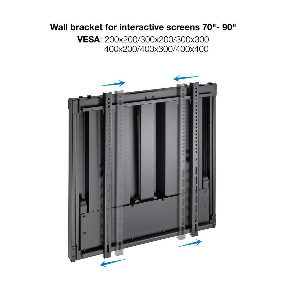 Suporte de Parede Ajustável para Quadro Interativo de 70-90
