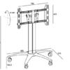 M Public Display Stand 110 Tilt & Table