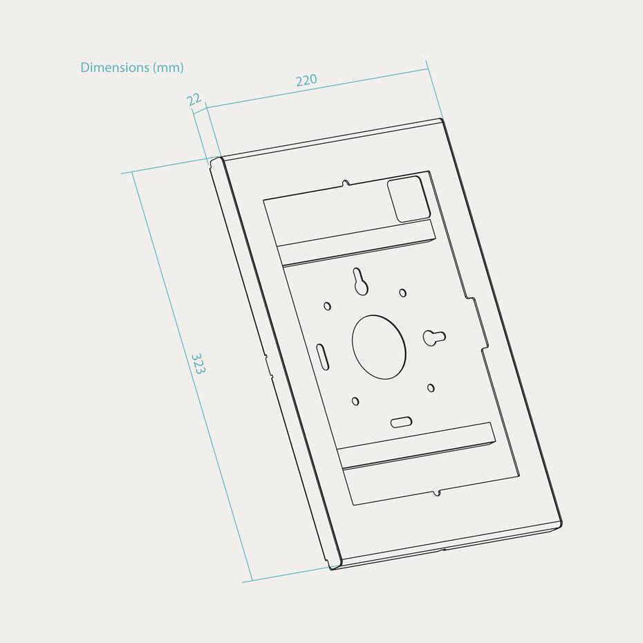 Moldura para Tablet 12.4 - 13 TQATTE2601-M-B